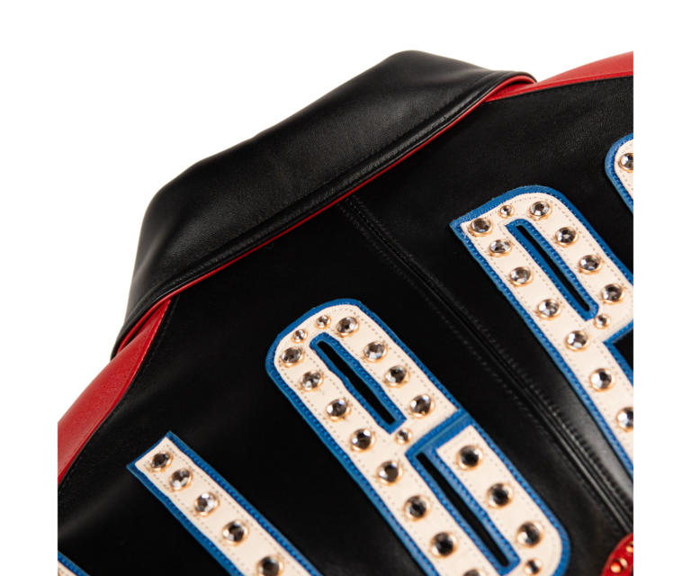 Pelle Pelle True To Our Roots Jacket, Black / Cabernet / Royal, gallery detail 8
