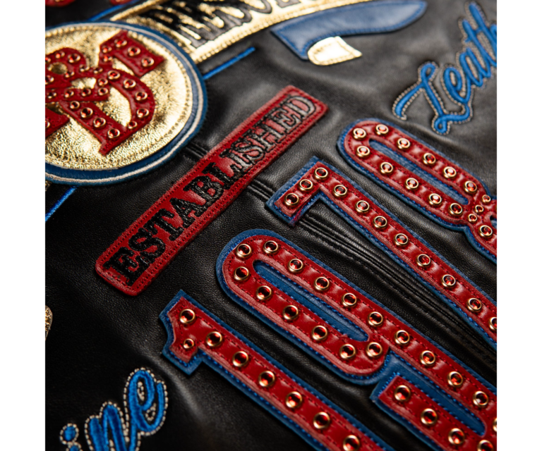 Pelle Pelle True To Our Roots Jacket, Black / Cabernet / Royal, gallery detail 9