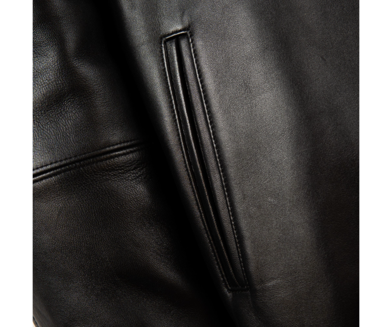 Pelle Pelle True To Our Roots Jacket, Black / Black w/ Silver Stitching, gallery detail 6