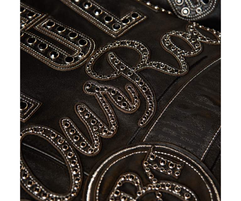 Pelle Pelle True To Our Roots Jacket, Black / Black w/ Silver Stitching, gallery detail 8