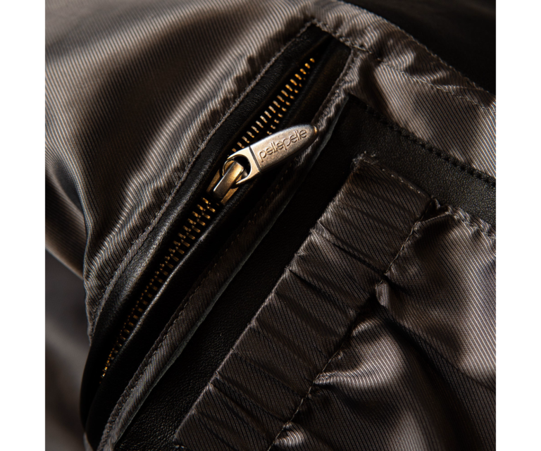Pelle Pelle True To Our Roots Jacket, Black / Black w/ Silver Stitching, gallery detail 5