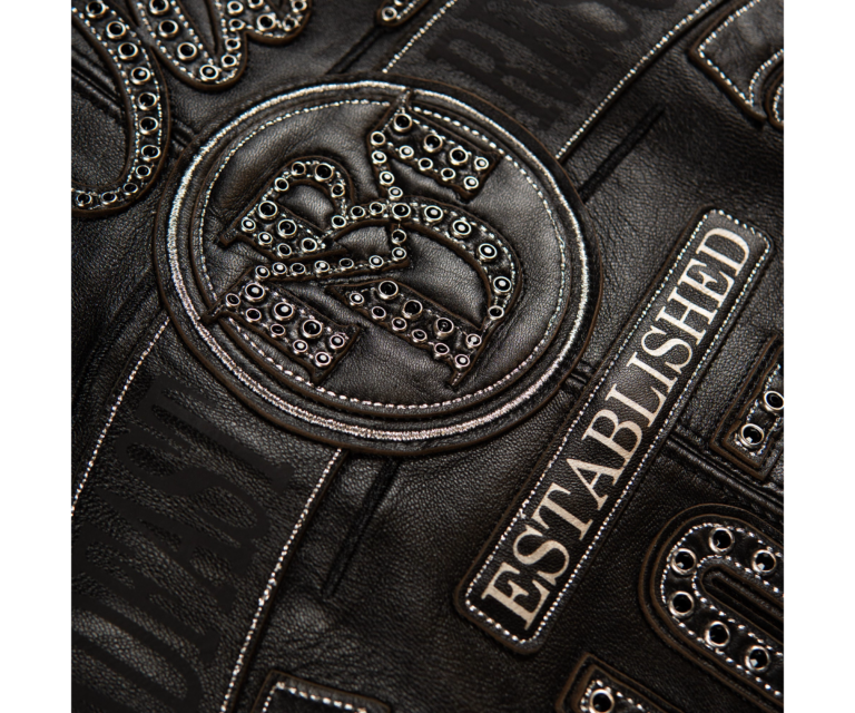 Pelle Pelle True To Our Roots Jacket, Black / Black w/ Silver Stitching, gallery detail 7
