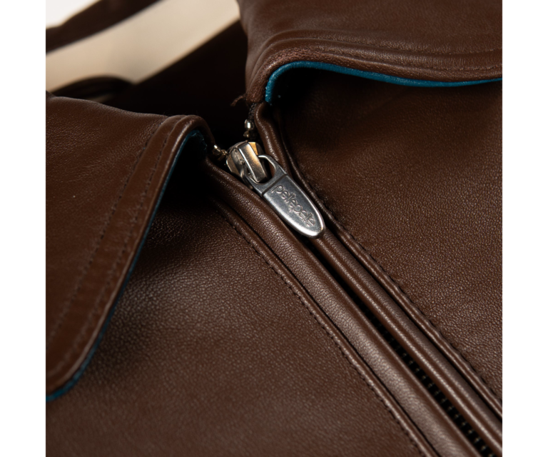 Pelle Pelle True To Our Roots Jacket, Brown / Teal / Ivory, gallery detail 3