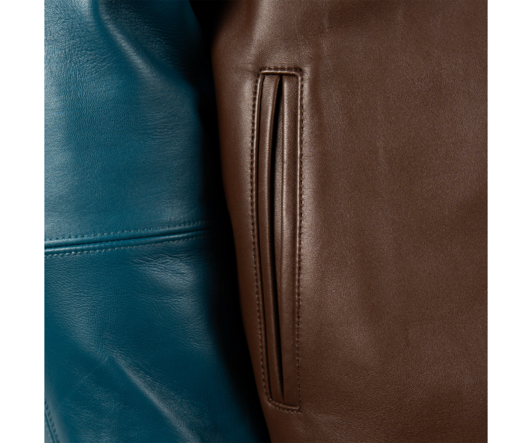 Pelle Pelle True To Our Roots Jacket, Brown / Teal / Ivory, gallery detail 6