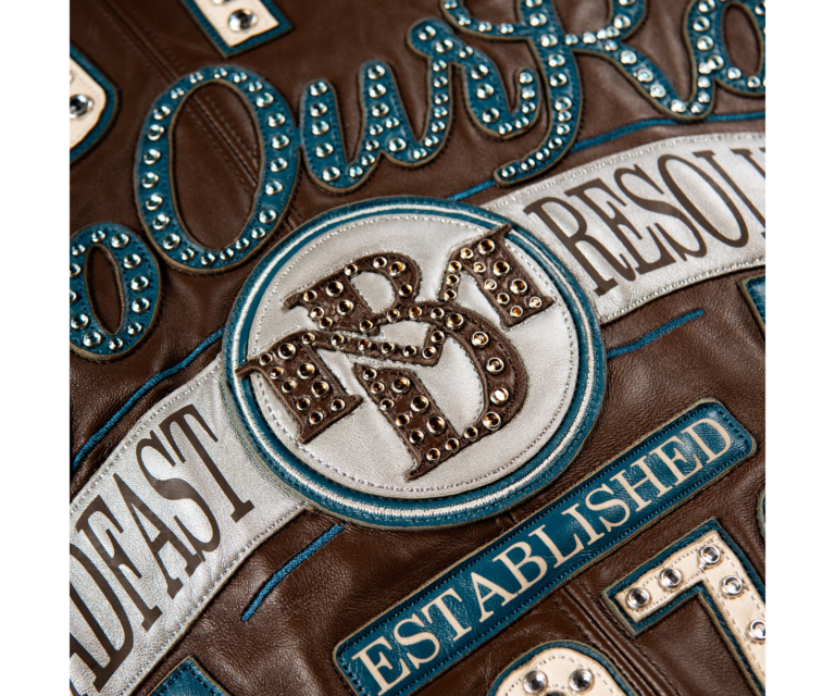 Pelle Pelle True To Our Roots Jacket, Brown / Teal / Ivory, gallery detail 10