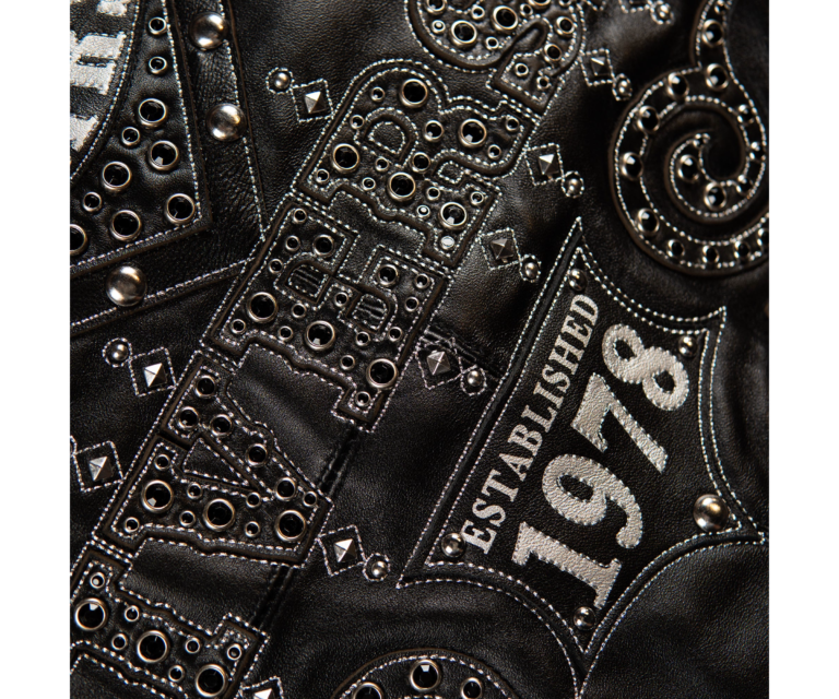 Pelle Pelle Unrivaled Anniversary Jacket, Black / Black w/ Silver Stitching, gallery detail 8