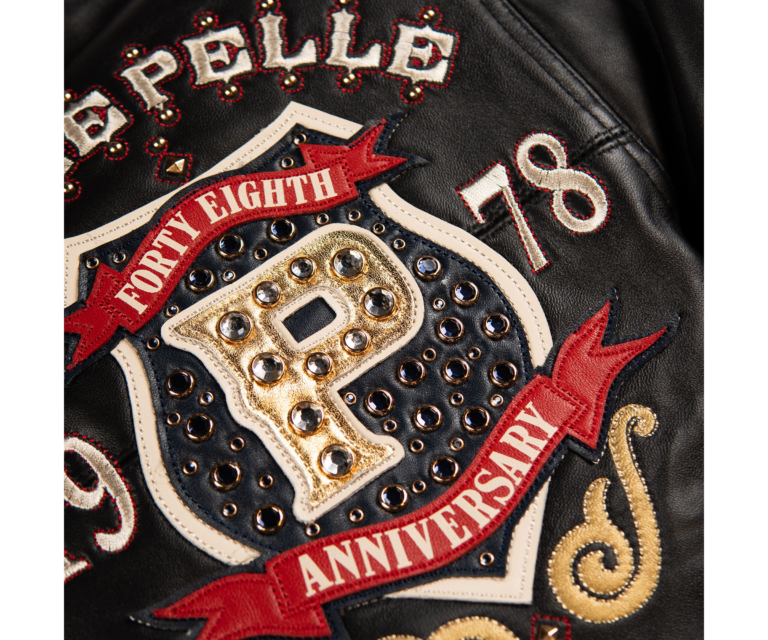 Pelle Pelle Unrivaled Anniversary Jacket, Black / Cabernet / Navy / Ivory, gallery detail 7