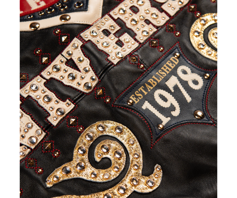 Pelle Pelle Unrivaled Anniversary Jacket, Black / Cabernet / Navy / Ivory, gallery detail 8