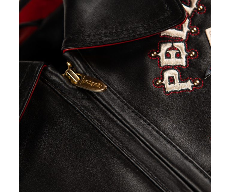 Pelle Pelle Unrivaled Anniversary Jacket, Black / Cabernet / Navy / Ivory, gallery detail 3
