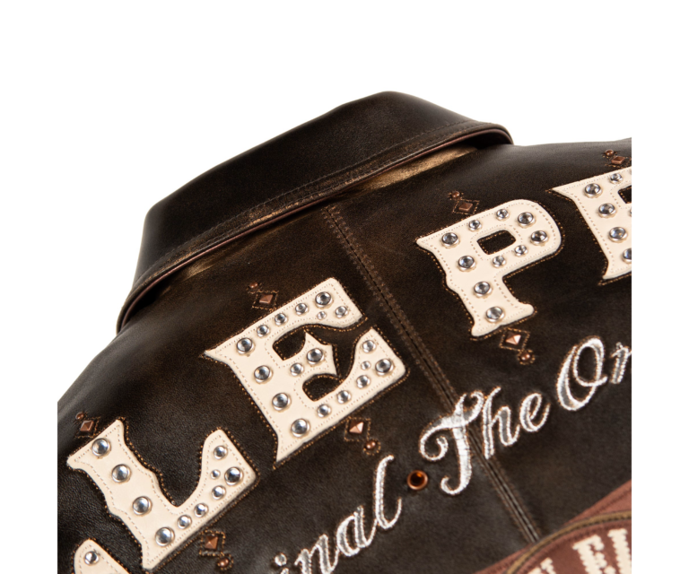 Pelle Pelle Unrivaled Anniversary Jacket, Brown Abrasion / Brown / Gold / Ivory, gallery detail 7