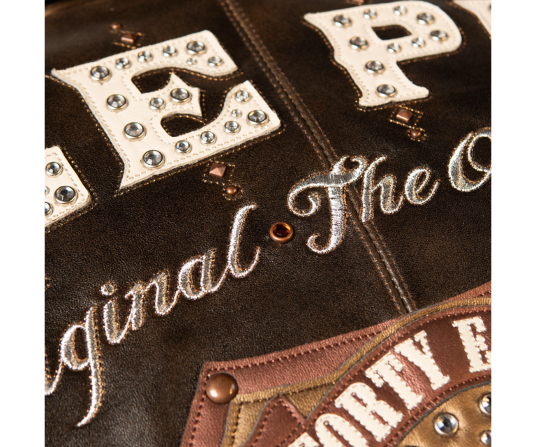 Pelle Pelle Unrivaled Anniversary Jacket, Brown Abrasion / Brown / Gold / Ivory, gallery detail 8