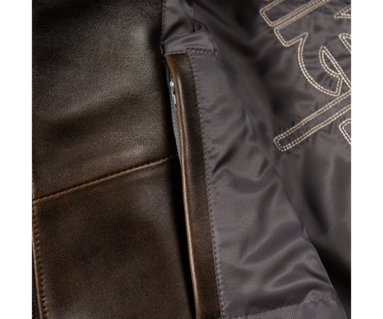 Pelle Pelle Unrivaled Anniversary Jacket, Brown Abrasion / Brown / Gold / Ivory, gallery detail 5