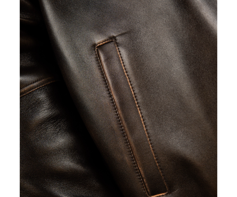 Pelle Pelle Unrivaled Anniversary Jacket, Brown Abrasion / Brown / Gold / Ivory, gallery detail 6