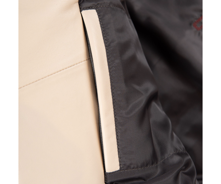 Pelle Pelle Unrivaled Anniversary Jacket, Ivory / Navy / Gold Foil / Cabernet, gallery detail 3