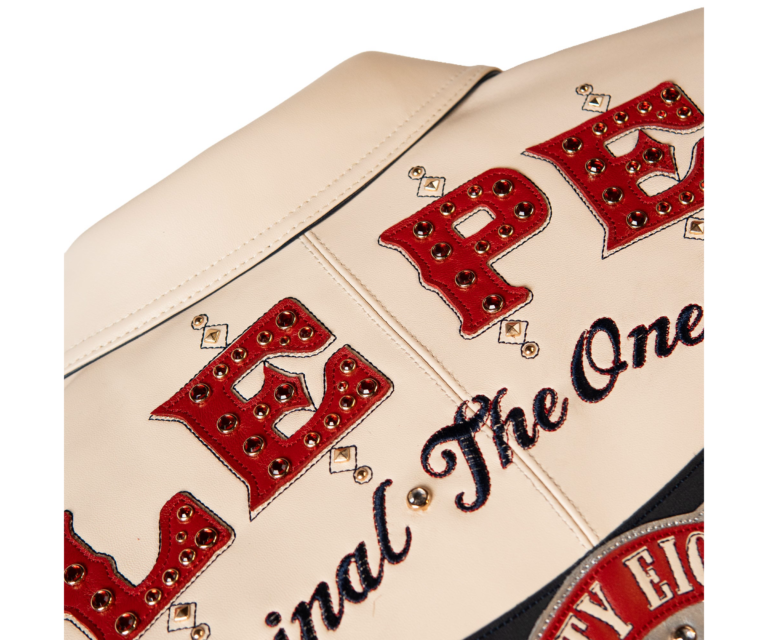 Pelle Pelle Unrivaled Anniversary Jacket, Ivory / Navy / Gold Foil / Cabernet, gallery detail 7