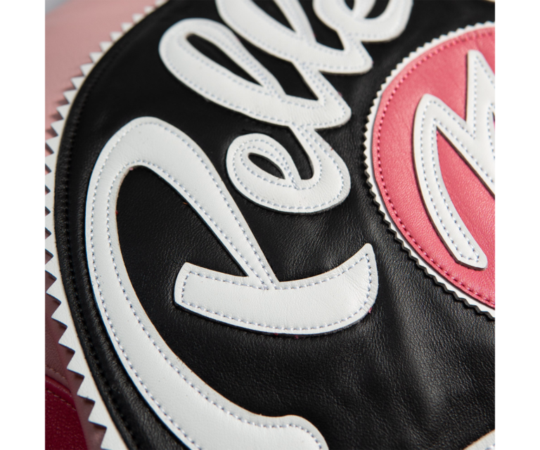 Pelle Pelle Checkered Soda Club Womens Crop Jacket, Light Pink / Pink / White / Black, gallery detail 7