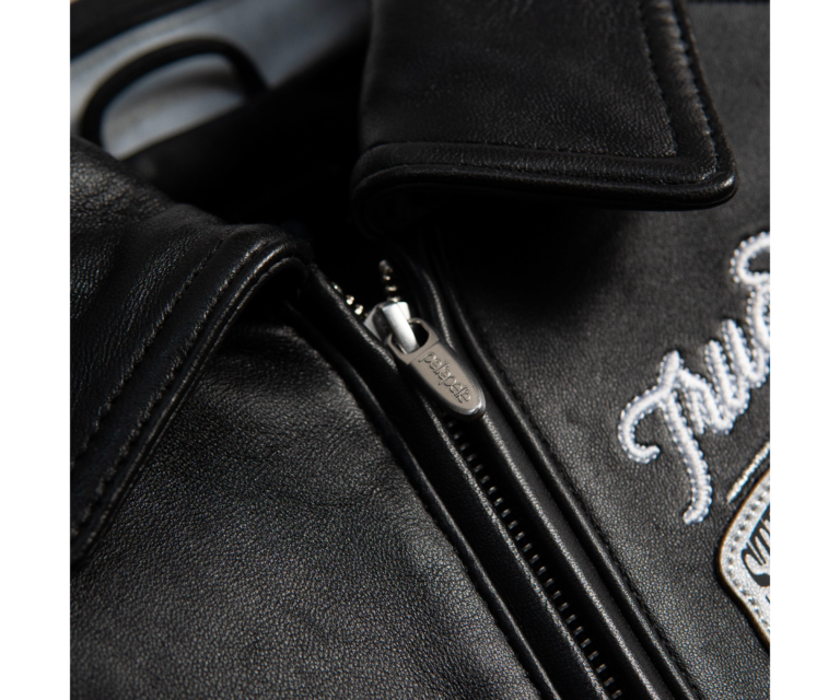 Pelle Pelle True To Our Roots Womens Crop Jacket, Black / White / Silver, gallery detail 3