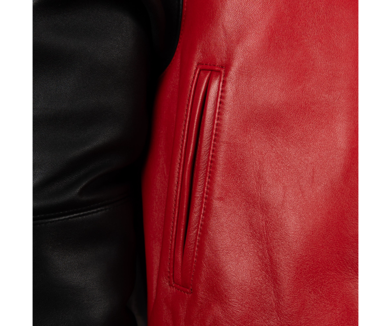 Pelle Pelle True To Our Roots Womens Crop Jacket, Cabernet / Black / White / Silver, gallery detail 6