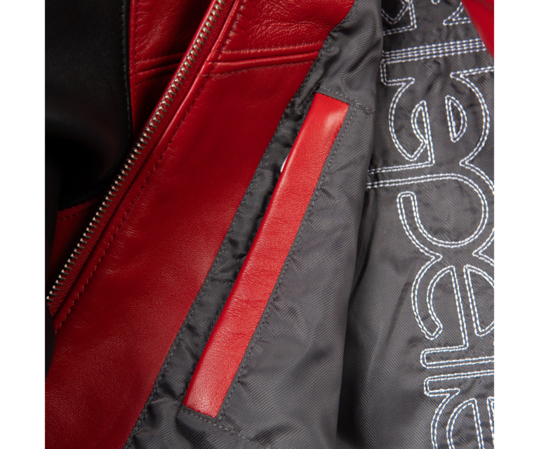 Pelle Pelle True To Our Roots Womens Crop Jacket, Cabernet / Black / White / Silver, gallery detail 4