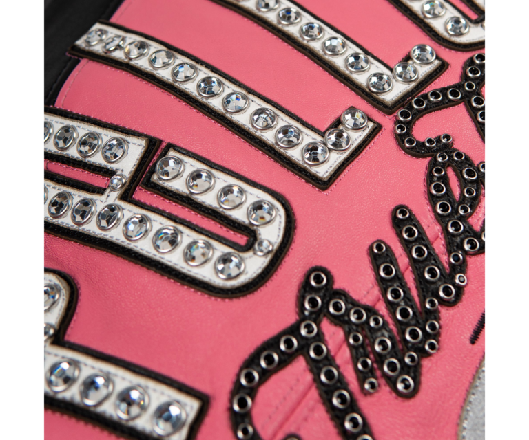 Pelle Pelle True To Our Roots Womens Crop Jacket, Pink / Black / White / Light Blue, gallery detail 11