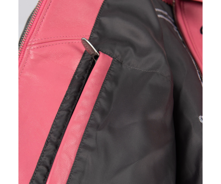 Pelle Pelle True To Our Roots Womens Crop Jacket, Pink / Black / White / Light Blue, gallery detail 6