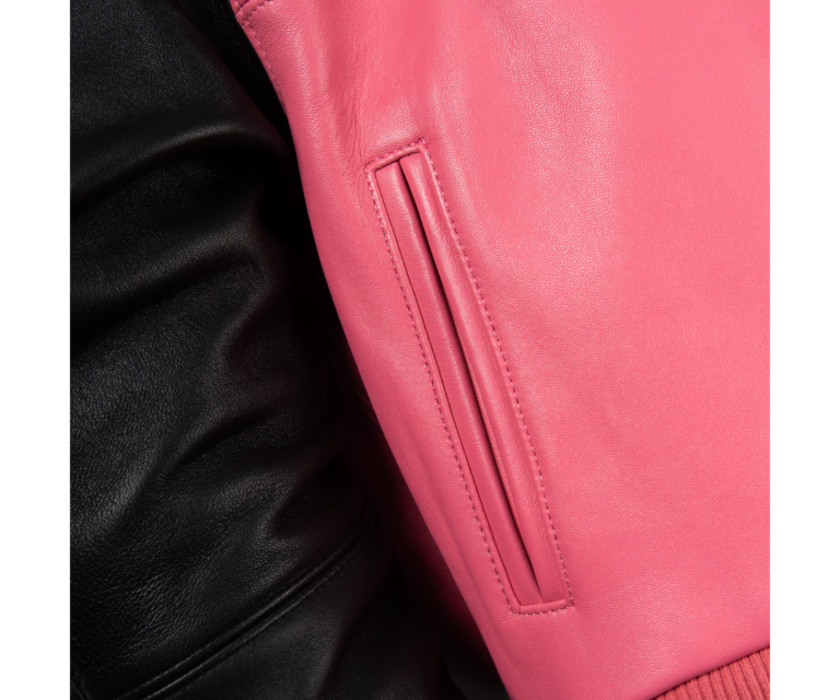 Pelle Pelle True To Our Roots Womens Crop Jacket, Pink / Black / White / Light Blue, gallery detail 8