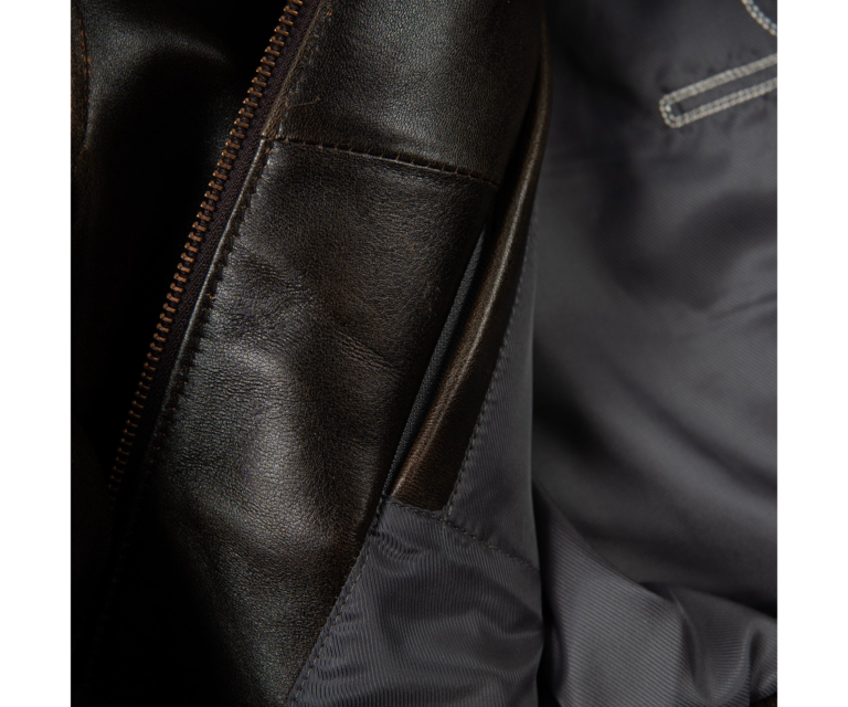 Pelle Pelle Unrivaled Anniversary Womens Crop Jacket, Brown Abrasion / Brown / Gold / Ivory, gallery detail 6