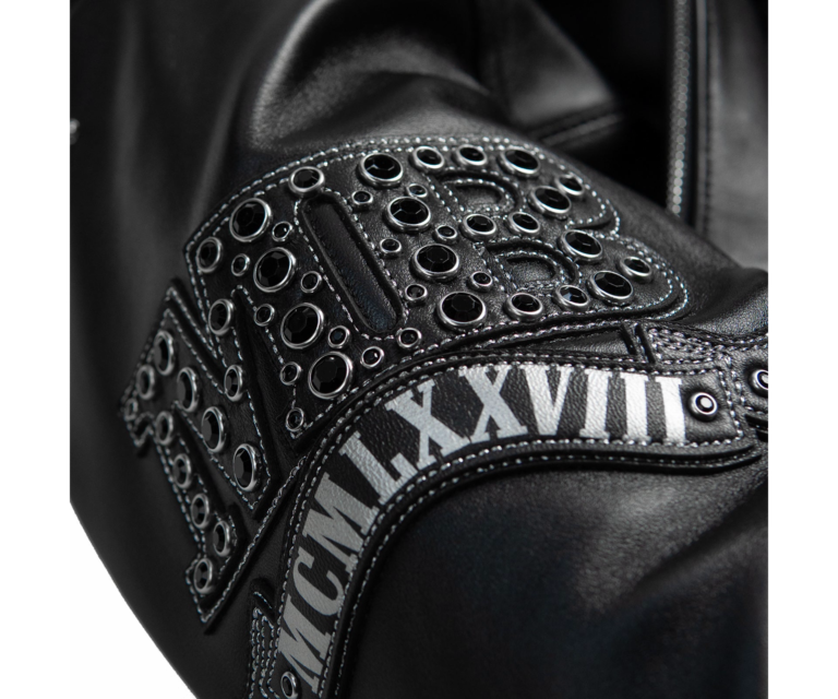 Pelle Pelle Unrivaled Anniversary Womens Crop Jacket, Black / Black w/ Silver Stitching, gallery detail 10