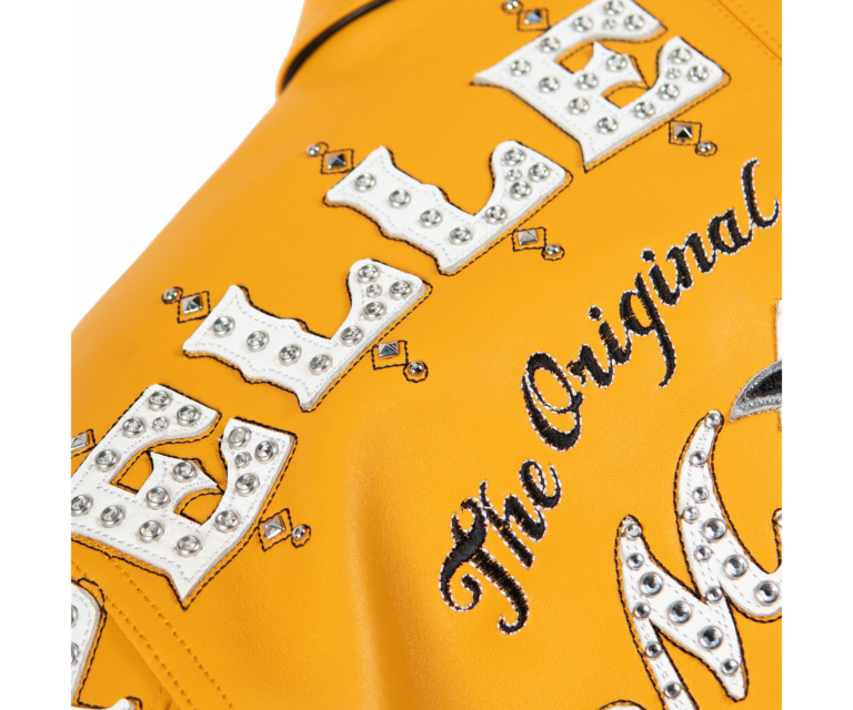 Pelle Pelle Unrivaled Anniversary Womens Crop Jacket, Maize / Black / White / Silver, gallery detail 11