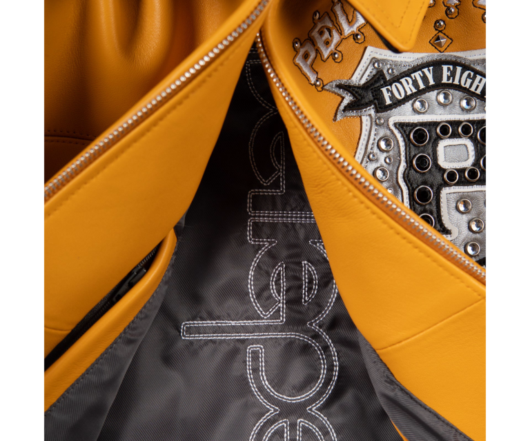 Pelle Pelle Unrivaled Anniversary Womens Crop Jacket, Maize / Black / White / Silver, gallery detail 5