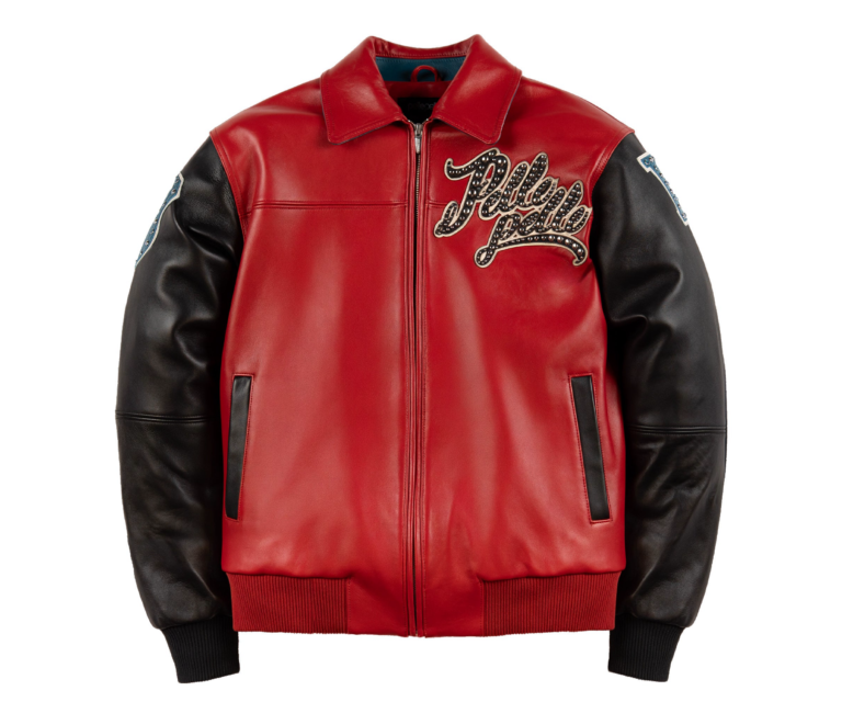 Pelle Pelle Legendary Jacket, Cabernet / Black / Teal / Ivory, front view