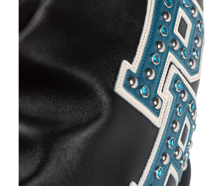 Pelle Pelle Legendary Jacket, Cabernet / Black / Teal / Ivory, gallery detail 6