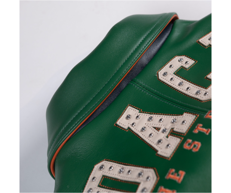 Pelle Pelle Only The Strong Jacket, Jet Green / Orange / Navy / Ivory, gallery detail 10