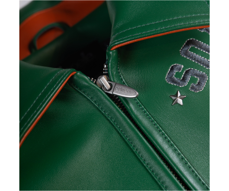 Pelle Pelle Only The Strong Jacket, Jet Green / Orange / Navy / Ivory, gallery detail 3