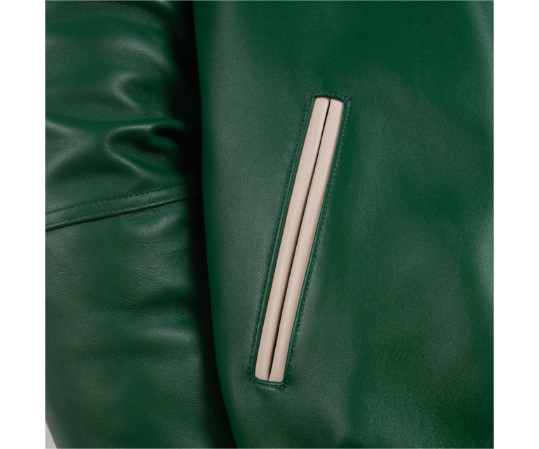 Pelle Pelle Only The Strong Jacket, Jet Green / Orange / Navy / Ivory, gallery detail 5