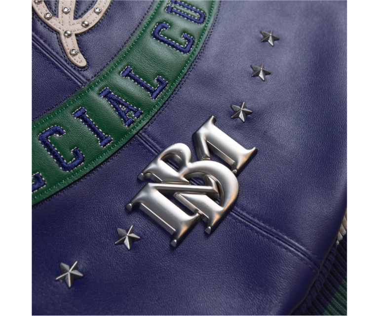 Pelle Pelle Only The Strong Jacket, Purple / Navy / Jet Green / maize, gallery detail 7