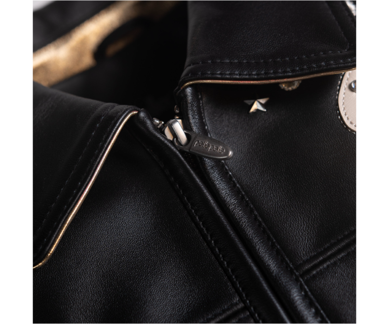 Pelle Pelle Only The Strong Womens Jacket, Black / Gold Foil / Silver / Ivory, gallery detail 7