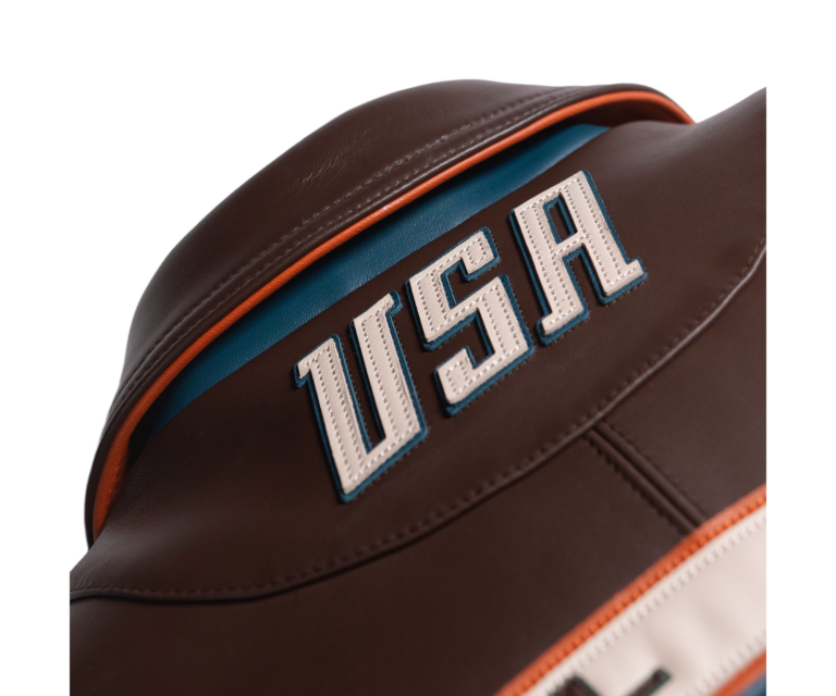 Pelle Pelle Racing Sport Jacket, Brown / Olive / Ivory / Orange, gallery detail 7
