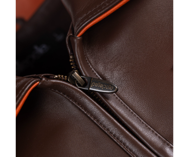 Pelle Pelle Racing Sport Jacket, Brown / Olive / Ivory / Orange, gallery detail 3