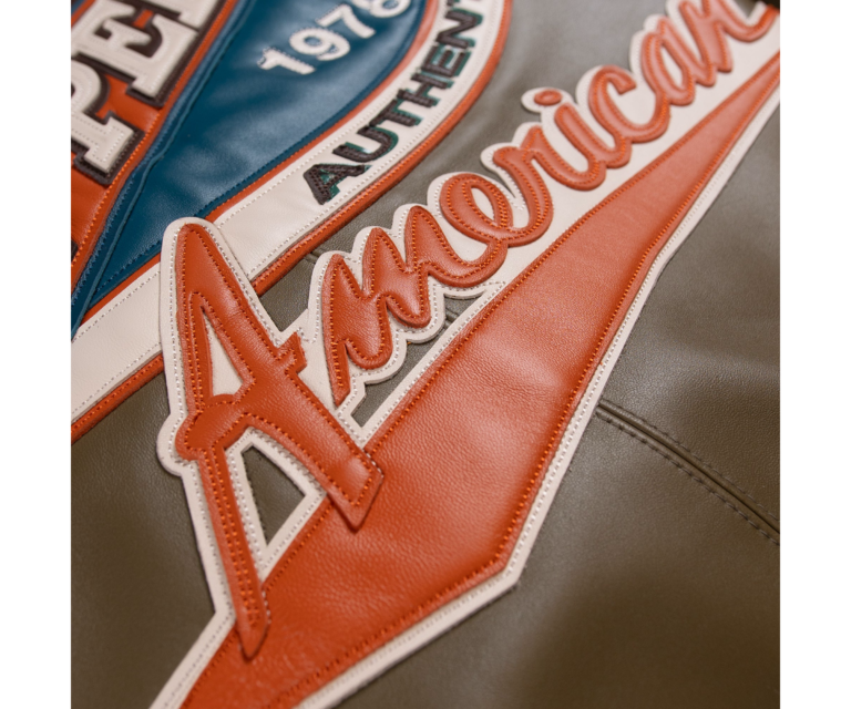 Pelle Pelle Racing Sport Jacket, Brown / Olive / Ivory / Orange, gallery detail 8