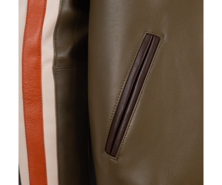 Pelle Pelle Racing Sport Jacket, Brown / Olive / Ivory / Orange, gallery detail 6