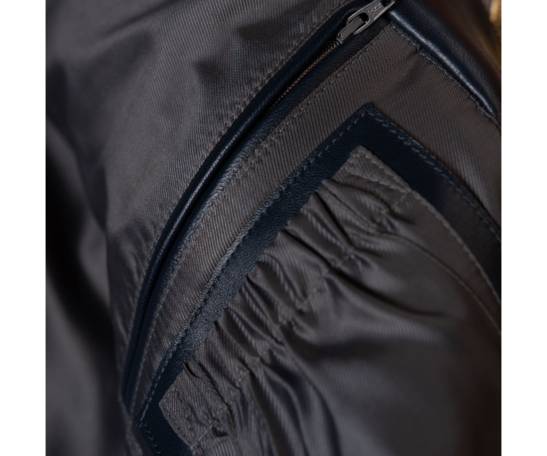 Pelle Pelle Racing Sport Jacket, Navy / Cabernet / Ivory / Silver, gallery detail 4
