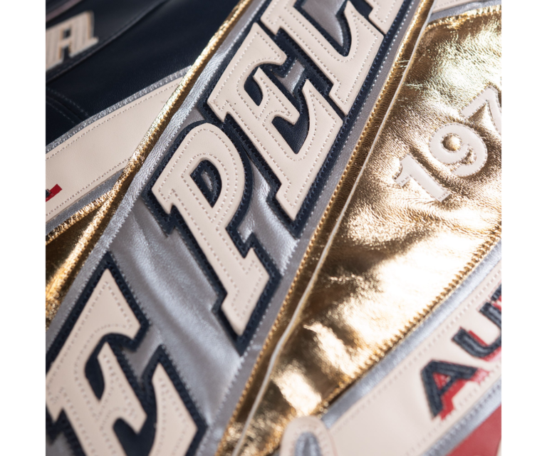 Pelle Pelle Racing Sport Jacket, Navy / Cabernet / Ivory / Silver, gallery detail 12