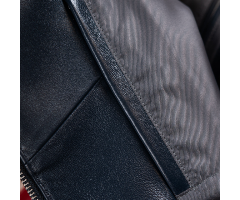 Pelle Pelle Racing Sport Jacket, Navy / Cabernet / Ivory / Silver, gallery detail 5