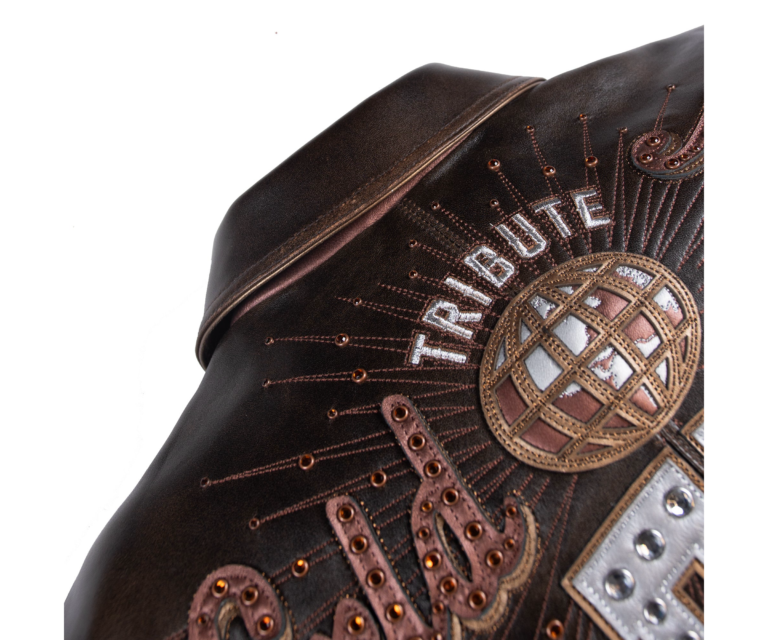 Pelle Pelle World Tour Icon Jacket, Brown Abrasion / Gold / Brown Metallic, gallery detail 7