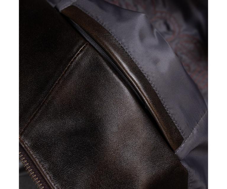 Pelle Pelle World Tour Icon Jacket, Brown Abrasion / Gold / Brown Metallic, gallery detail 5