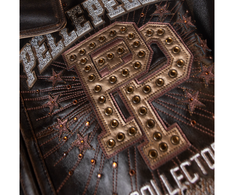 Pelle Pelle World Tour Icon Jacket, Brown Abrasion / Gold / Brown Metallic, gallery detail 9