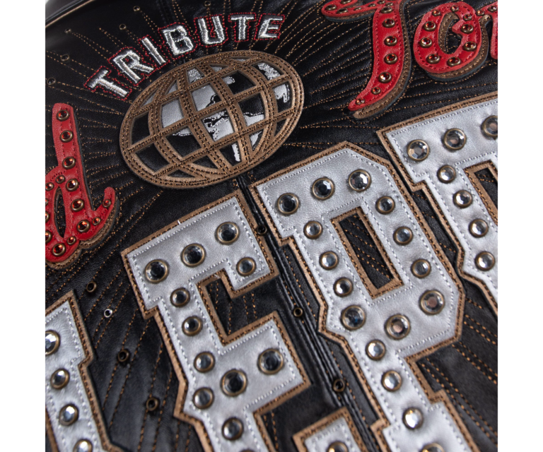 Pelle Pelle World Tour Icon Jacket, Black / Gold / Cabernet / Silver, gallery detail 5