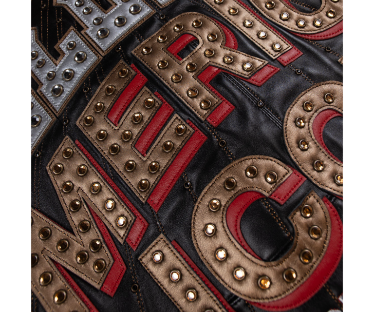 Pelle Pelle World Tour Icon Jacket, Black / Gold / Cabernet / Silver, gallery detail 7