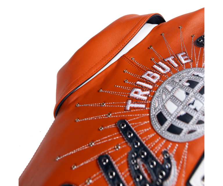 Pelle Pelle World Tour Icon Jacket, Orange / Navy / White / Silver, gallery detail 7